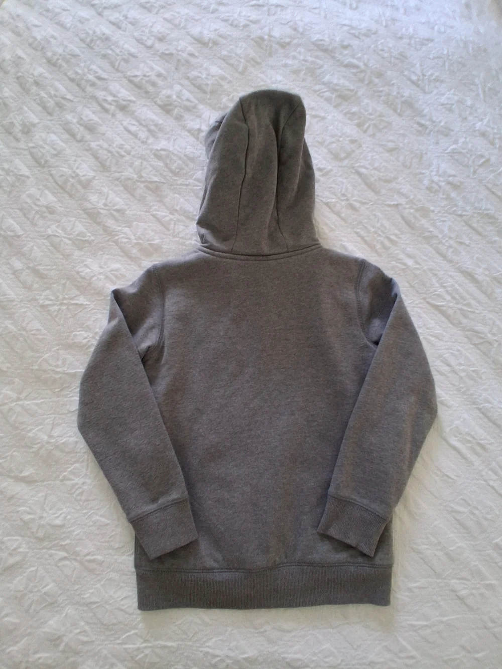 Carter's  Boy's Gray Hooded Zip-Up Sweatshirt Size 8 Years Cozy Outdoors School